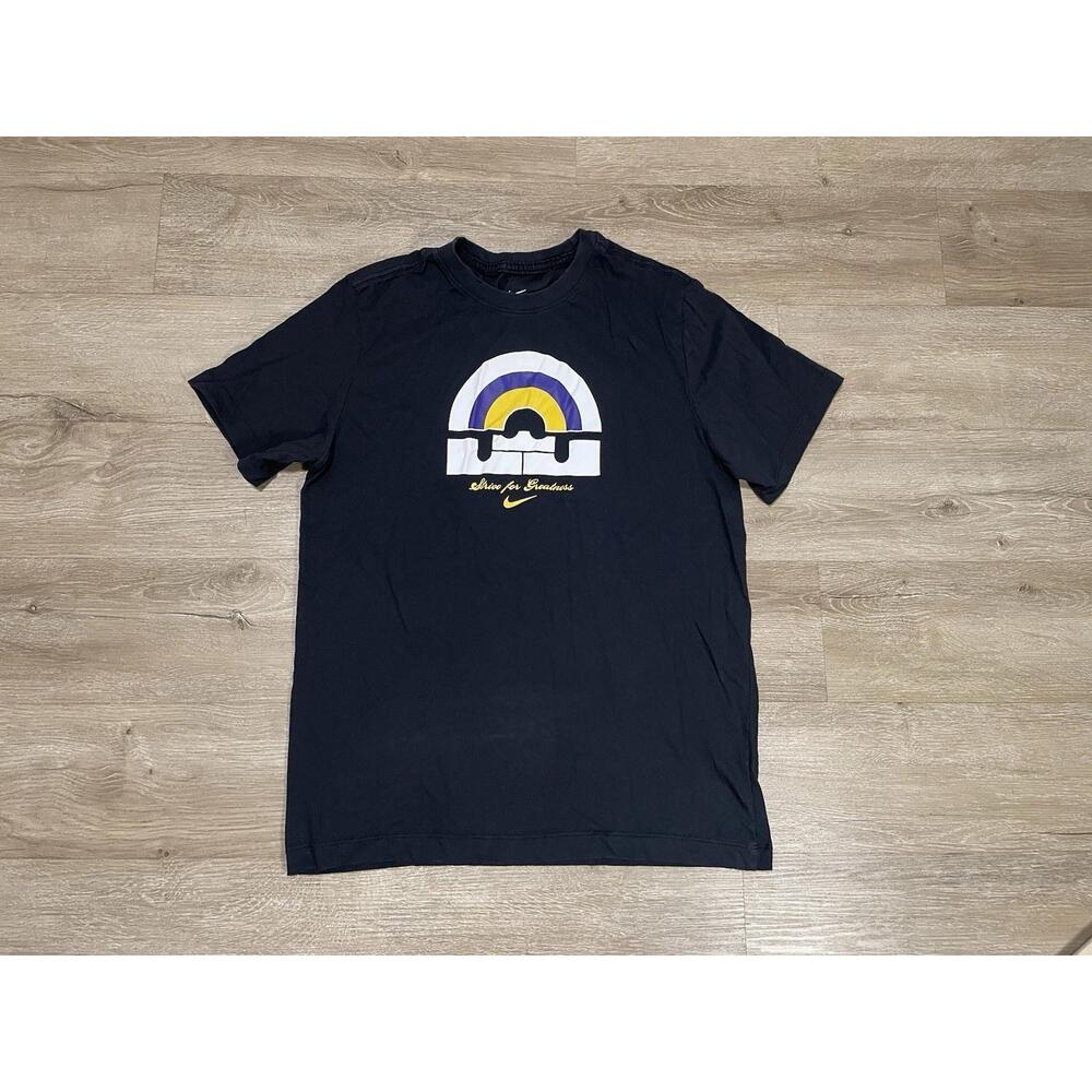 Lebron James Logo Graphic Mens Sz M Lakers Short Sleeve T-Shirt Medium